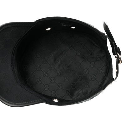 Gucci Monogram Canvas Military Hat S Black 7 of 9