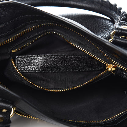 Balenciaga Chevre Gold Metallic Edge Hardware Mini City Black 7 of 7