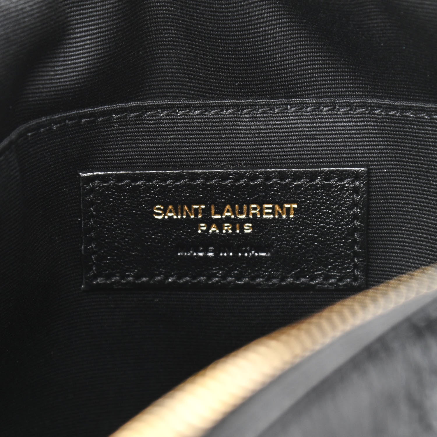 Saint Laurent Tweed Calfskin Monogram Lou Camera Bag Black 6 of 10