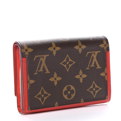 Louis Vuitton Monogram Flore Compact Wallet Coquelicot 3 of 13