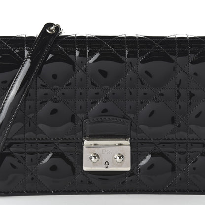 Christian Dior Patent Cannage Miss Dior Promenade Pouch Black 9 of 9
