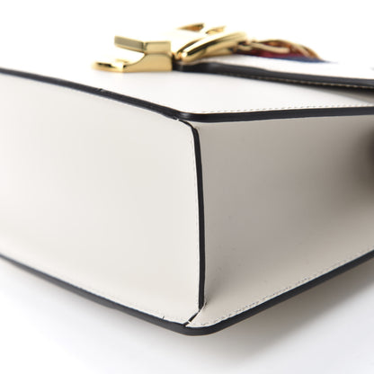 Gucci Calfskin Mini Sylvie Top Handle Bag White 8 of 11