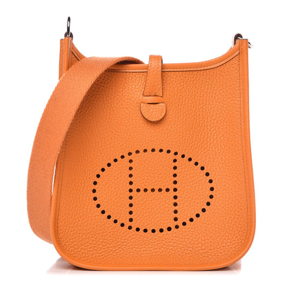 Hermes Taurillon Clemence Evelyne TPM Abricot 1 of 9
