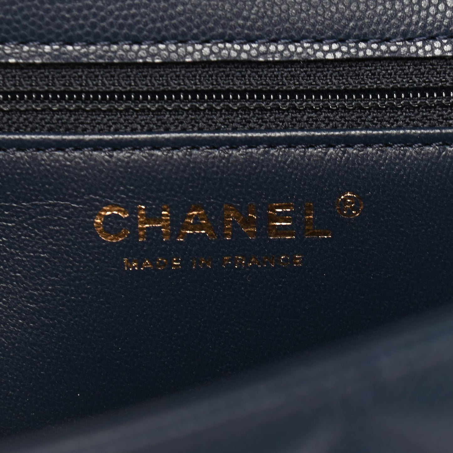 Caviar Quilted Large Sweet Classic Flap Navy Blue