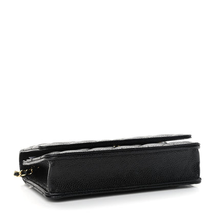 Chanel Caviar Quilted Wallet On Chain WOC Black 4 of 12