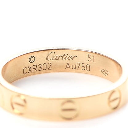 Cartier 18K Yellow Gold 3.5mm LOVE Wedding Band Ring 51 5.75 4 of 5