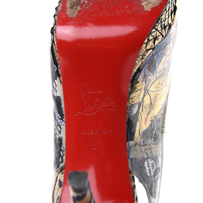 Christian Louboutin PVC Suede Winter Trash 100 Pumps 37 Multi 8 of 12