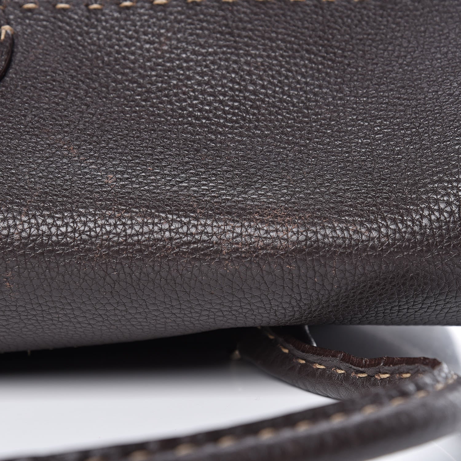 Fendi Cuoio Romano Selleria Large Linda Satchel Testa di Moro 13 of 13