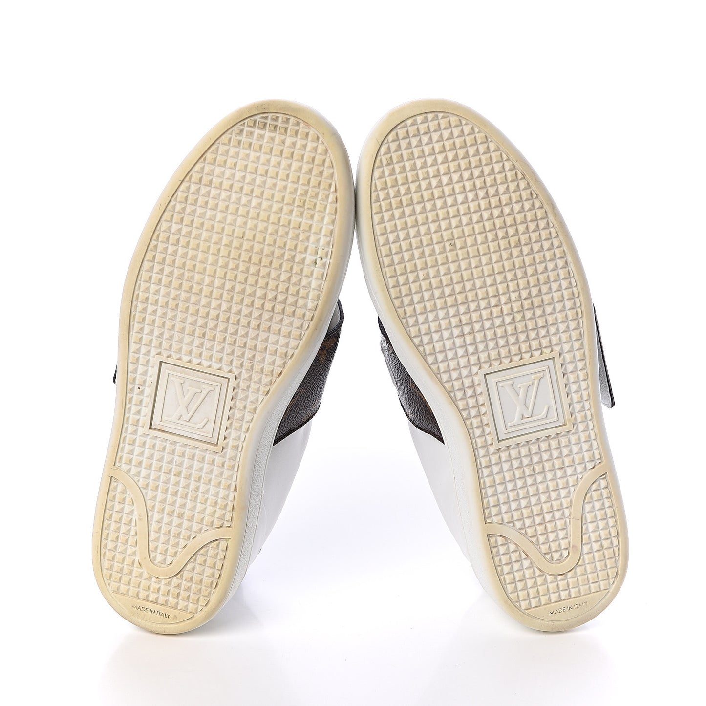Calfskin Monogram Frontrow Sneakers 35 White