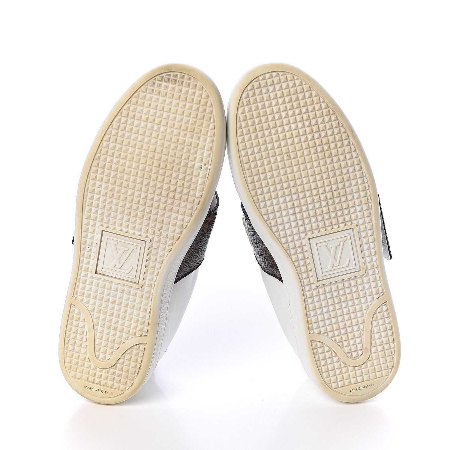 Louis Vuitton Calfskin Monogram Frontrow Sneakers 35 White 7 of 13
