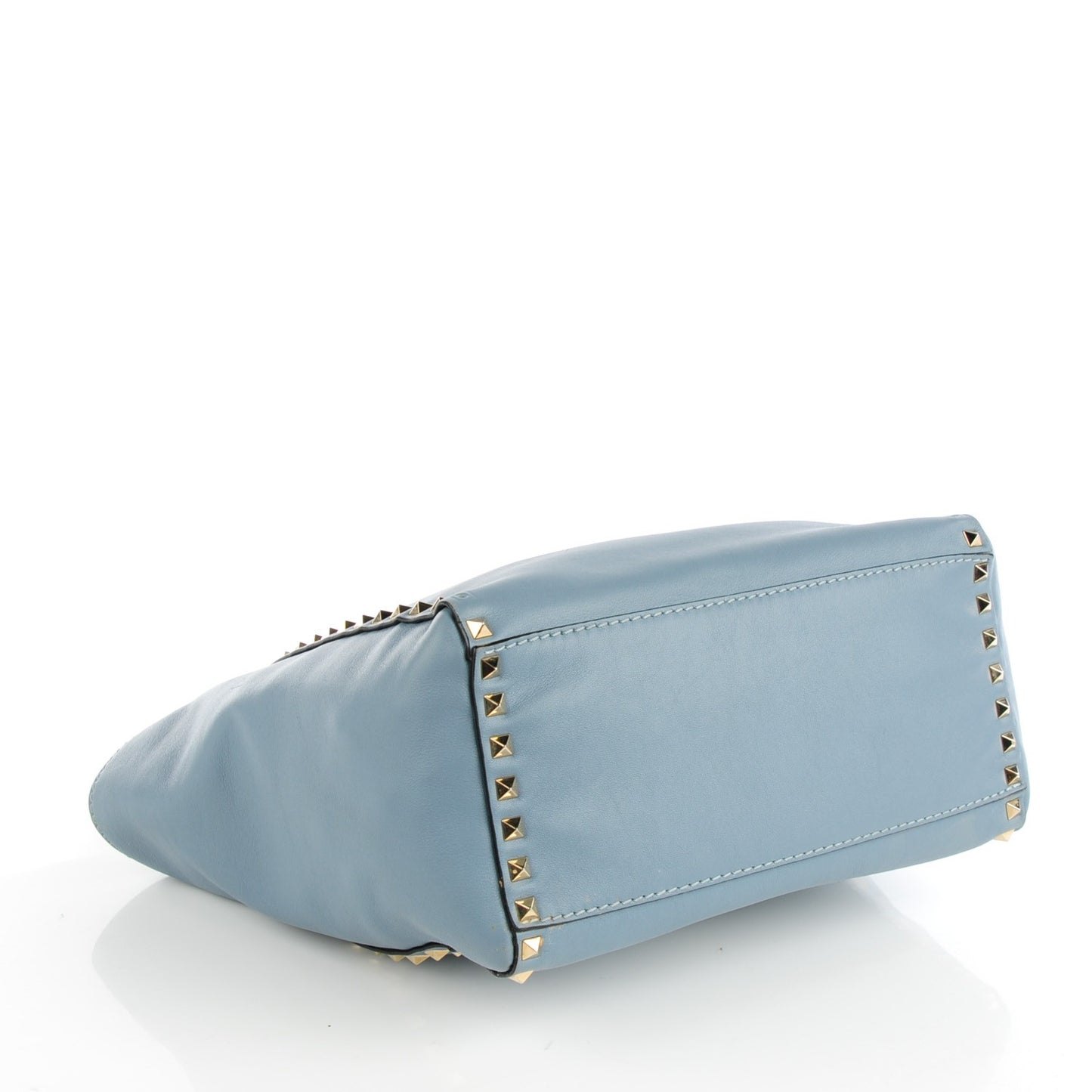 Vitello Rockstud Double Handle Tote London Stone