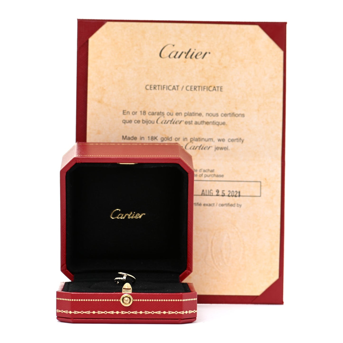 18K Yellow Gold Juste Un Clou Single Hoop Earring