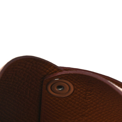 Hermes Epsom Calvi Card Case Gold 7 of 8