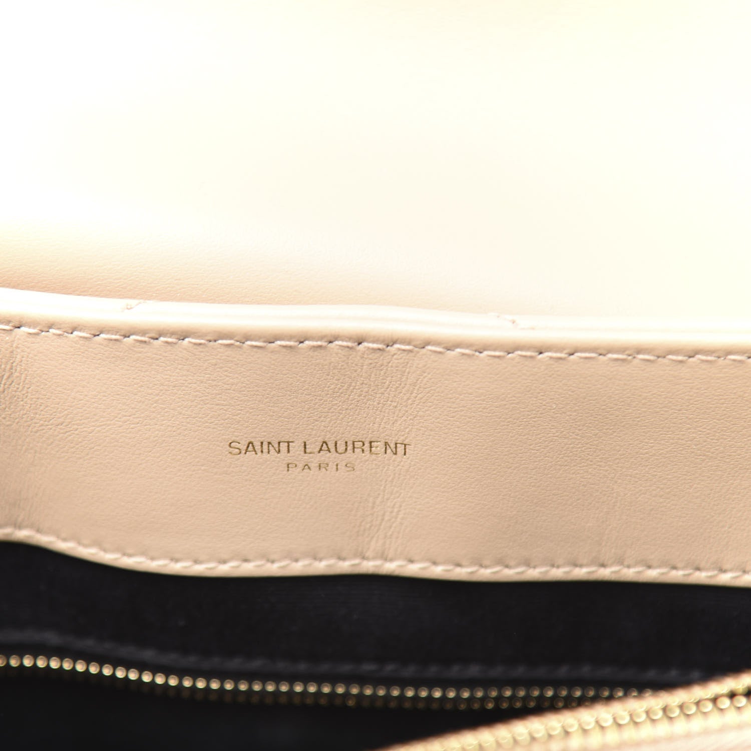 Saint Laurent Calfskin Y Quilted Monogram Medium Loulou Chain Satchel Nude Powder 7 of 12