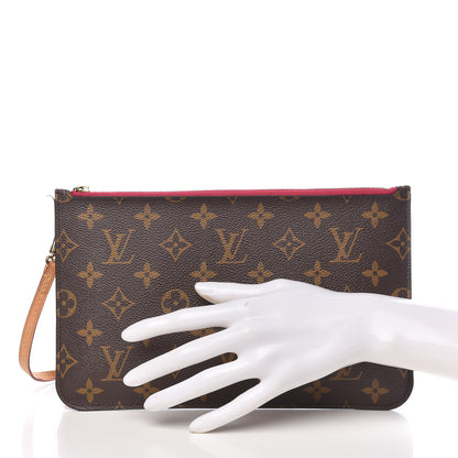 Louis Vuitton Monogram Neverfull MM GM Pochette Pivoine 2 of 8
