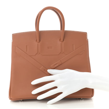 Hermes Swift Birkin Shadow 25 Gold 2 of 11