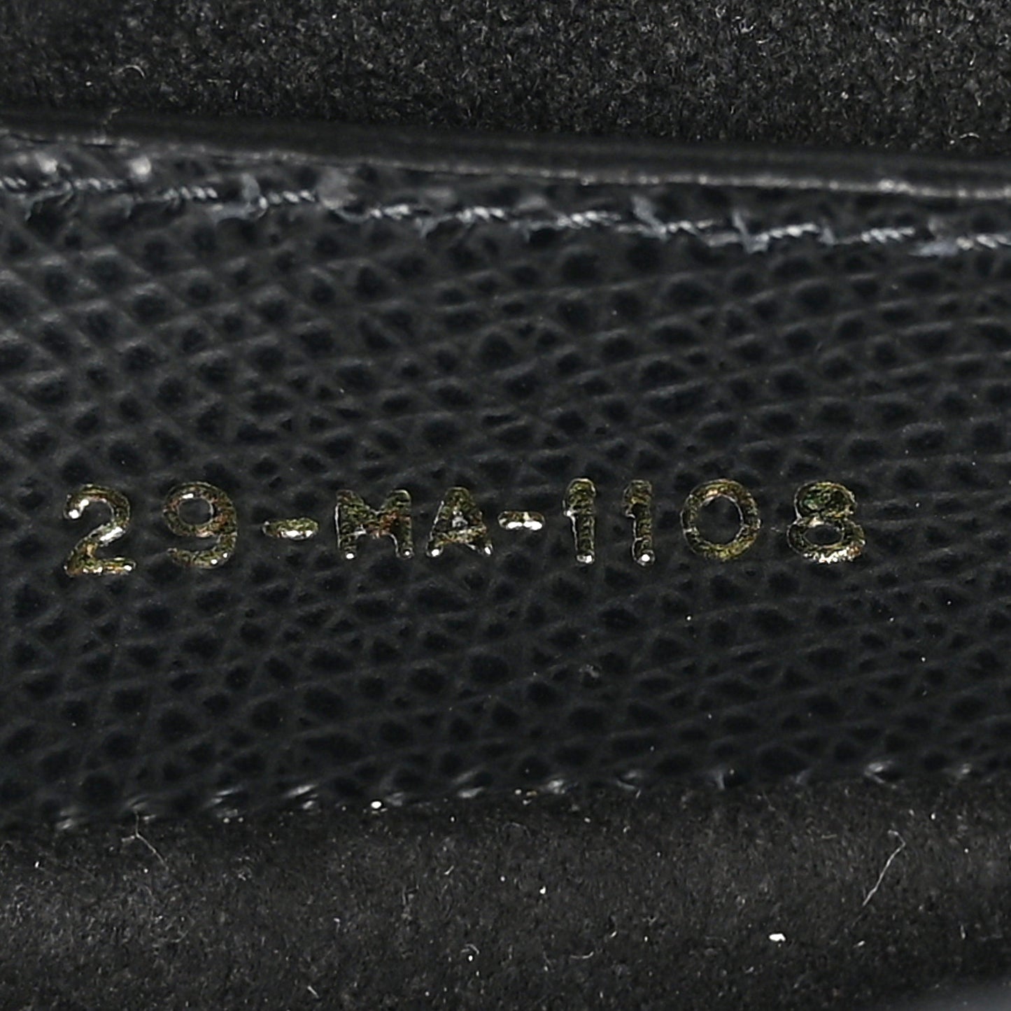 Grained Calfskin Saddle Bag Black