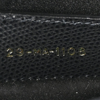 Christian Dior Grained Calfskin Saddle Bag Black 7 of 11