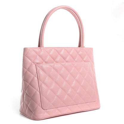 Chanel Caviar Medallion CC Tote Light Pink 6 of 14