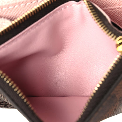 Louis Vuitton Damier Ebene Rosalie Coin Purse Rose Ballerine 6 of 9
