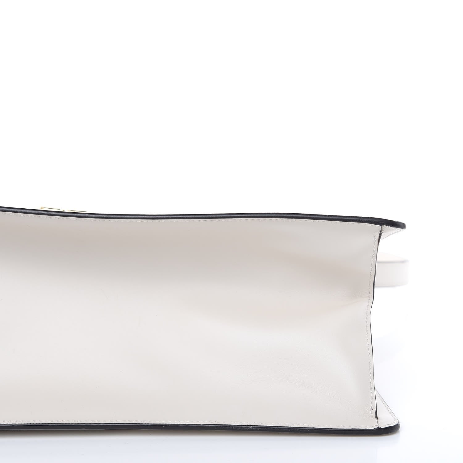 Gucci Calfskin Maxi Sylvie Top Handle Bag White 8 of 9