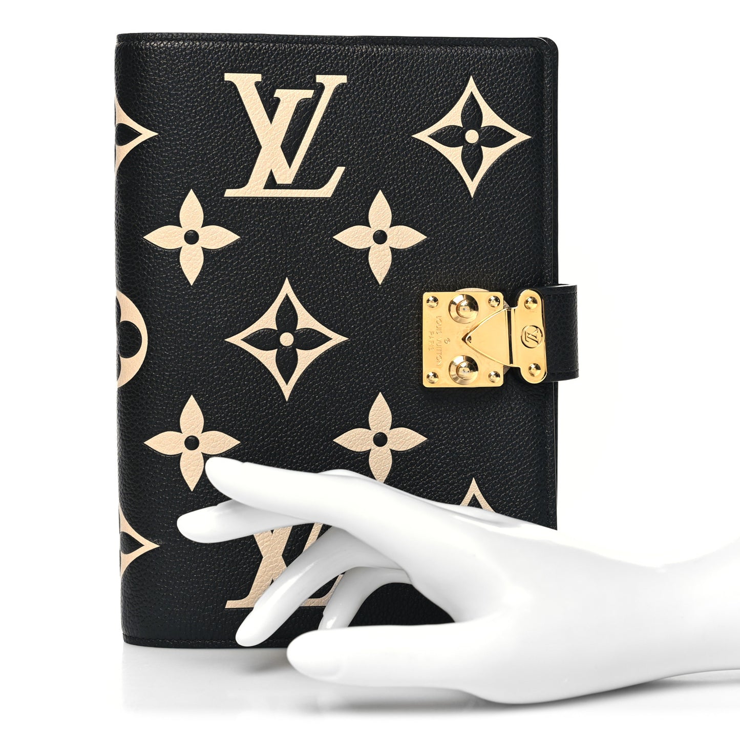 Empreinte Monogram Giant Paul Notebook Cover MM Black Beige