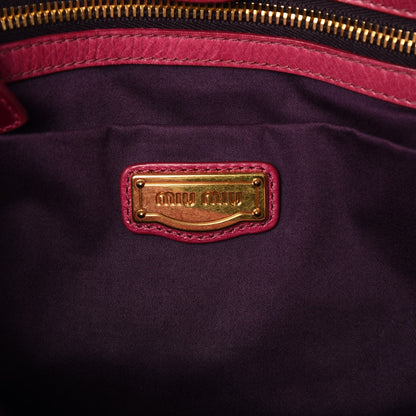Miu Miu Vitello Lux Tote Pink 7 of 13
