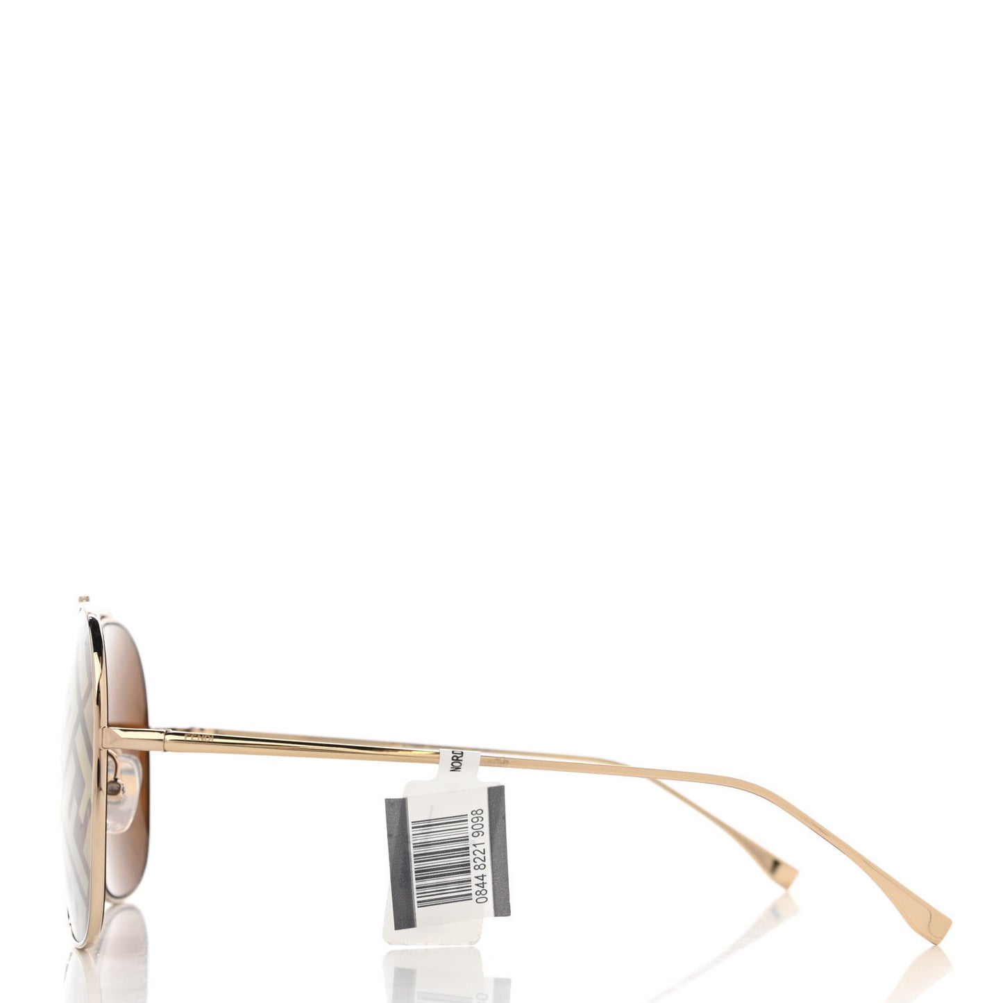 Metal Fendi Forever Aviator Sunglasses FF0407/G/S Gold