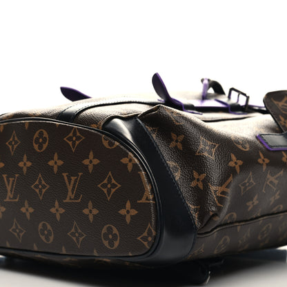 Louis Vuitton Monogram Macassar Christopher MM Backpack Purple 9 of 10