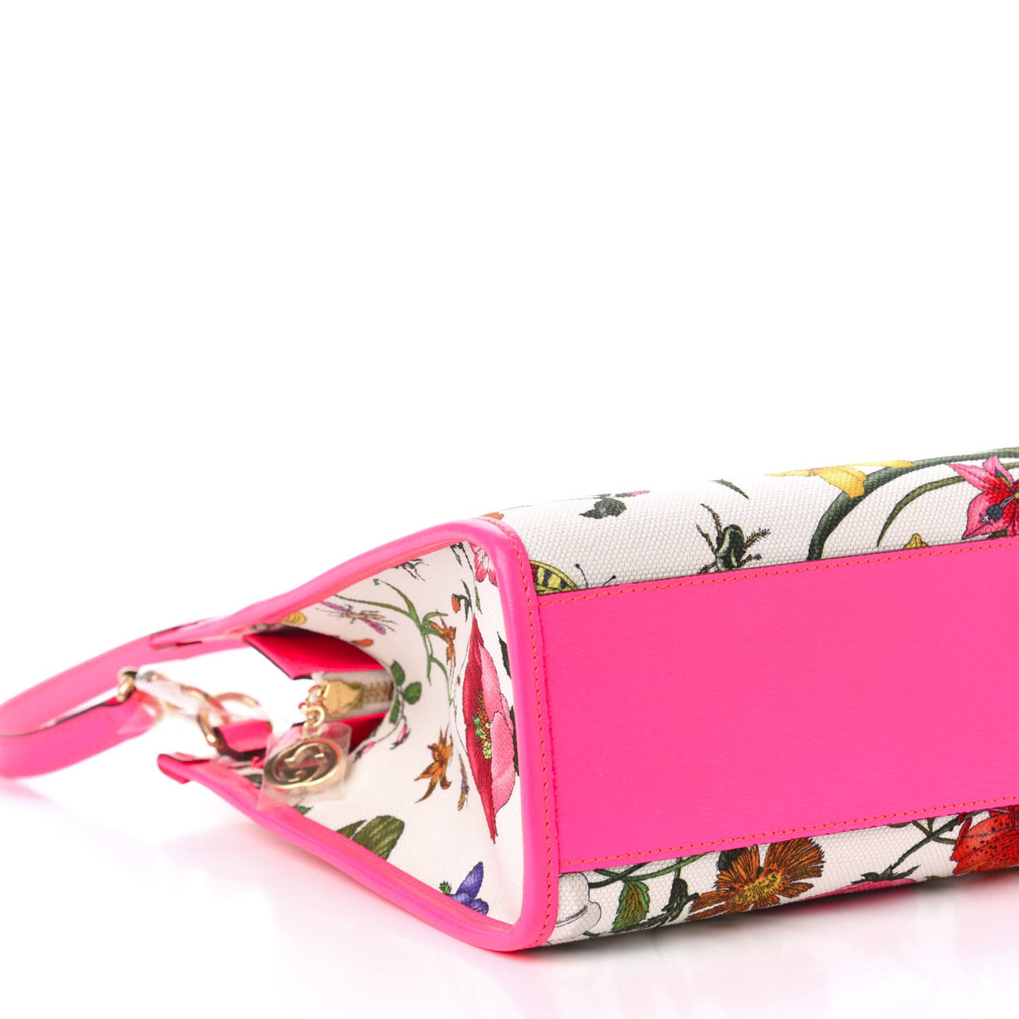 Canvas Medium Flora Tote Fuchsia