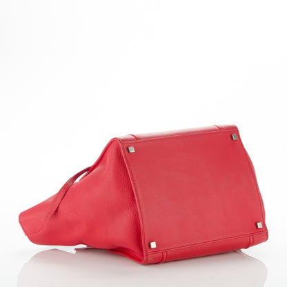 Celine Supple Calfskin Medium Phantom Luggage Red 4 of 9