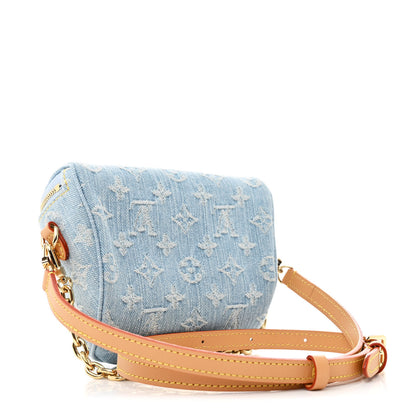 Louis Vuitton Monogram Denim Mini Bumbag Sky Blue 3 of 10