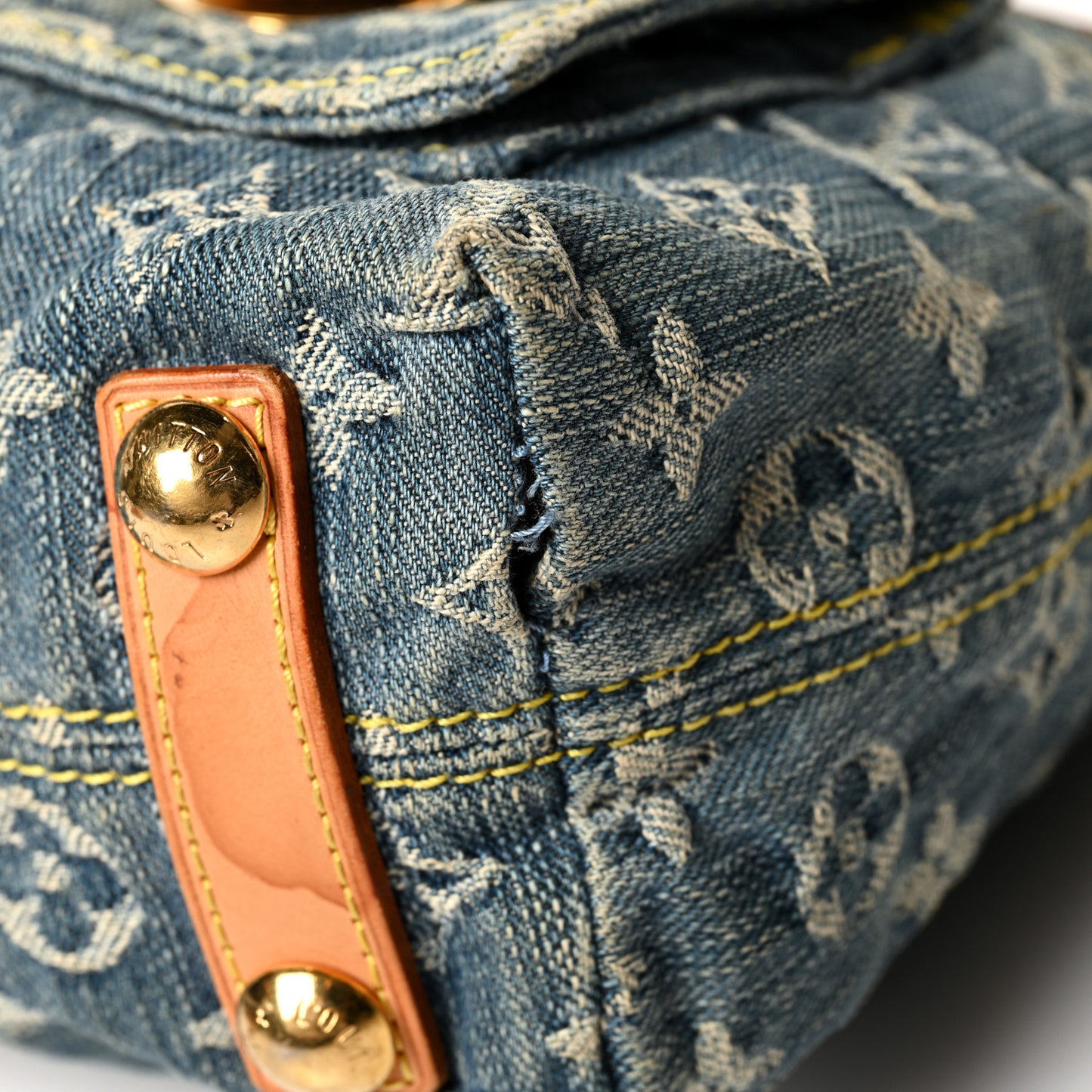 Monogram Denim Baggy PM Blue