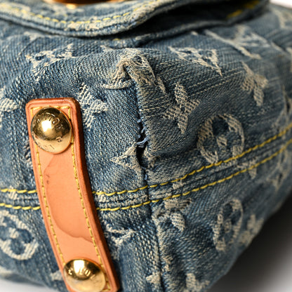 Louis Vuitton Monogram Denim Baggy PM Blue 11 of 11
