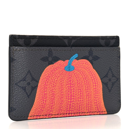 Louis Vuitton LV X YK Monogram Eclipse Reverse Pumpkin Card Holder 3 of 8
