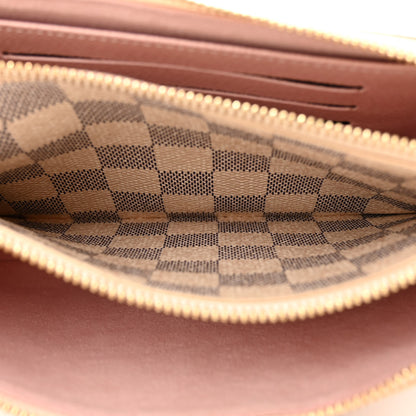 Louis Vuitton Damier Azur Double Zip Pochette 6 of 13