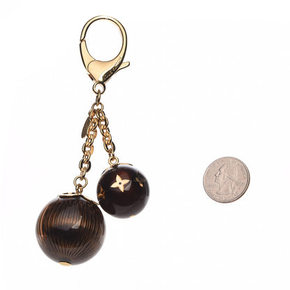 Louis Vuitton Fleur Ball Bag Charm Brown 2 of 4
