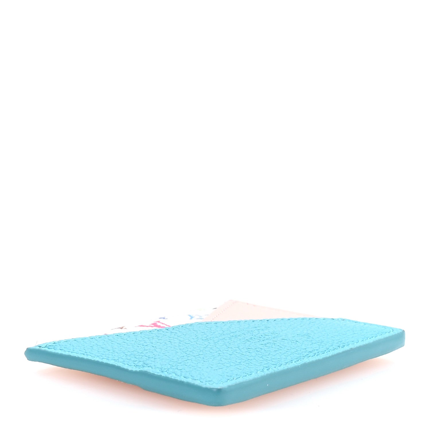 Louis Vuitton LV X TM Monogram Multicolor Criss-Cross Card Holder Kabira Blue Rose 4 of 6