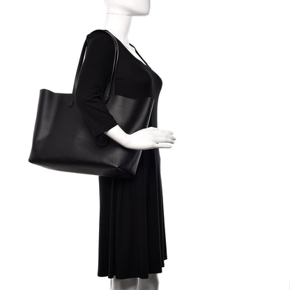 Saint Laurent Calfskin Large Shopping Tote Black 2 of 9