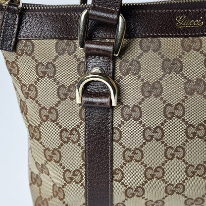 Gucci Monogram Small Abbey Tote Dark Brown 15 of 20