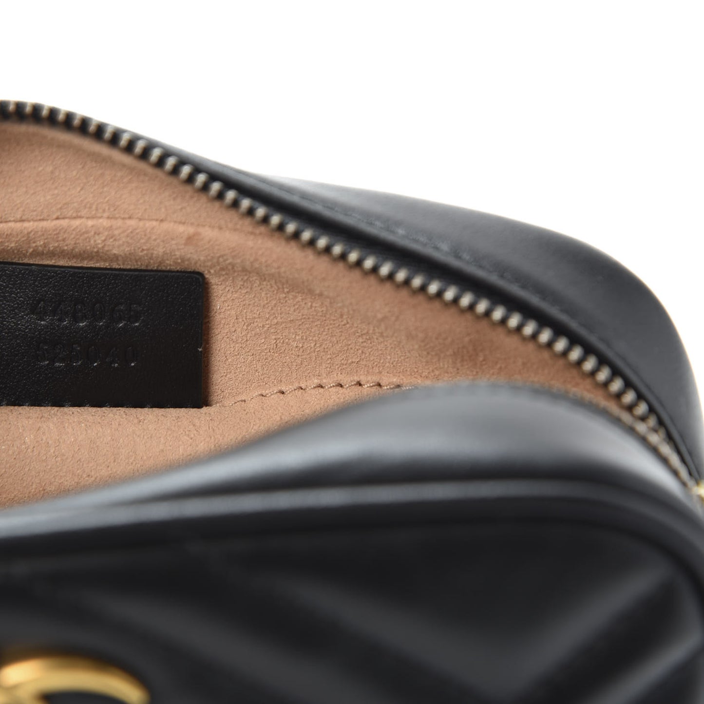 Calfskin Matelasse Mini GG Marmont Chain Shoulder Bag Black