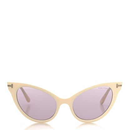Tom Ford Evelyn-02 TF820 Cat Eye Sunglasses White 2 of 7