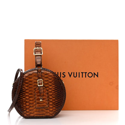 Louis Vuitton Snakskin Petite Boite Chapeau Brown 15 of 15