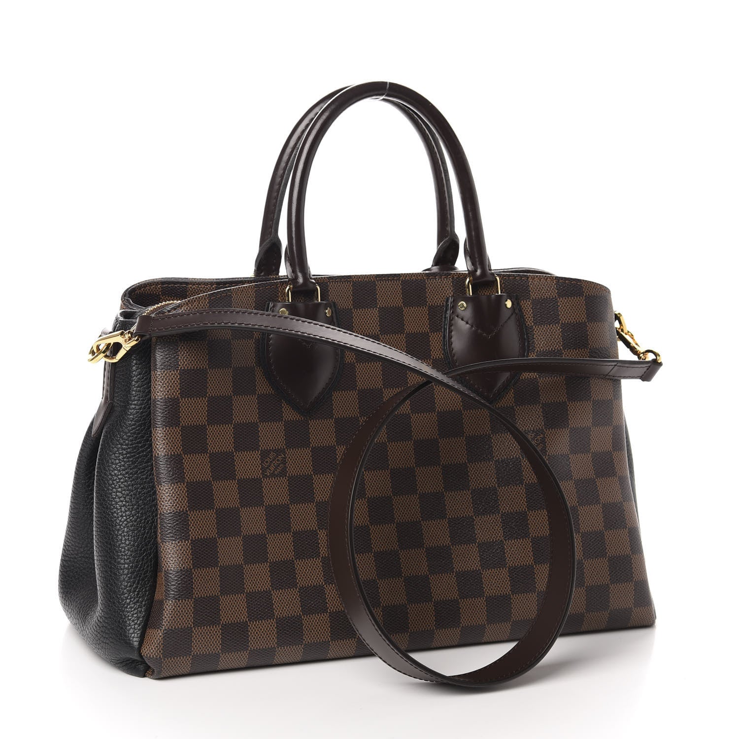 Louis Vuitton Cuir Taurillon Damier Ebene Normandy Black 4 of 11