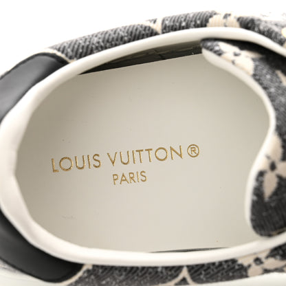 Louis Vuitton Denim Monogram Time Out Sneakers 37 8 of 9