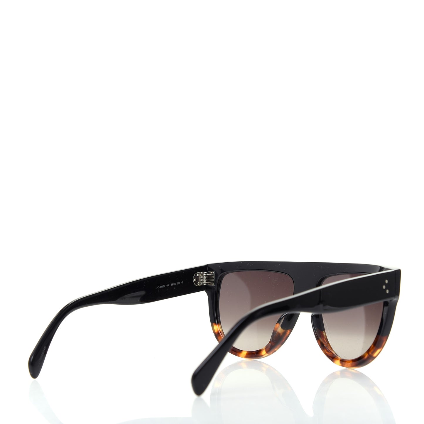 Acetate Aviator Sunglasses CL40001l Black Havana