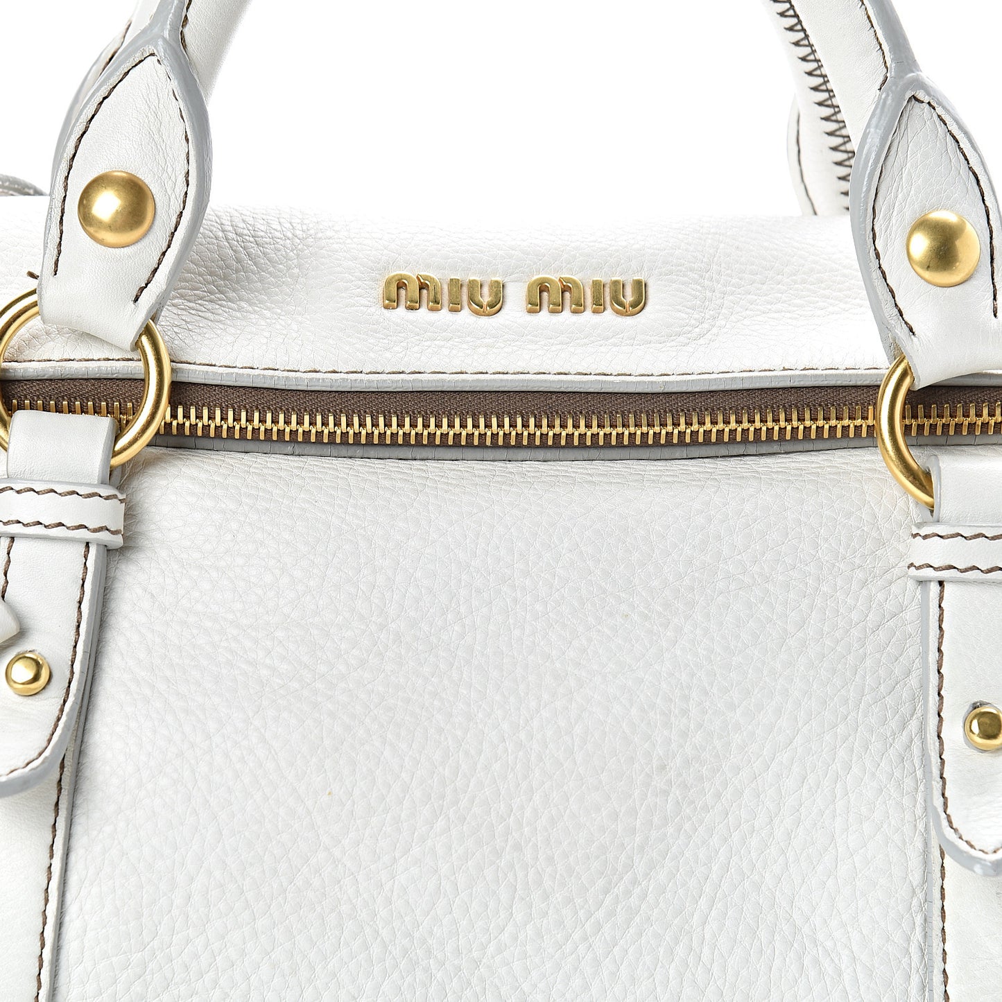 Vitello Bow Bag White