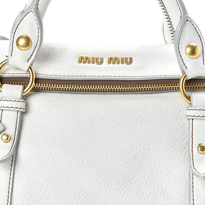 Miu Miu Vitello Bow Bag White 8 of 16