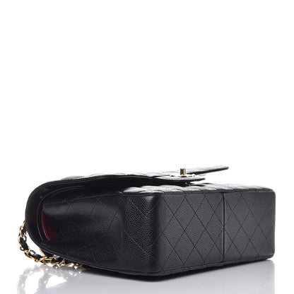 Chanel Caviar Quilted Jumbo Double Flap Black 5 of 9
