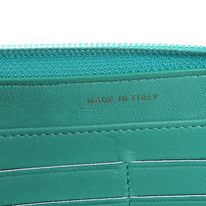 Chanel Lambskin Quilted Boy Zip Around Wallet Green 9 of 18